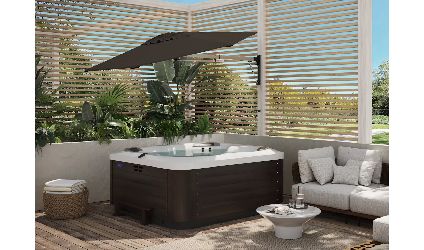 Shadowspec Retreat™ Wall Mounted Umbrella, Pool World Australia
