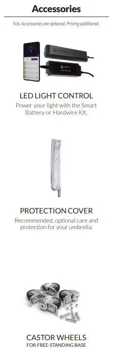 Shadowspec Serenity™ Rotating Cantilever Umbrella, Pool World Australia