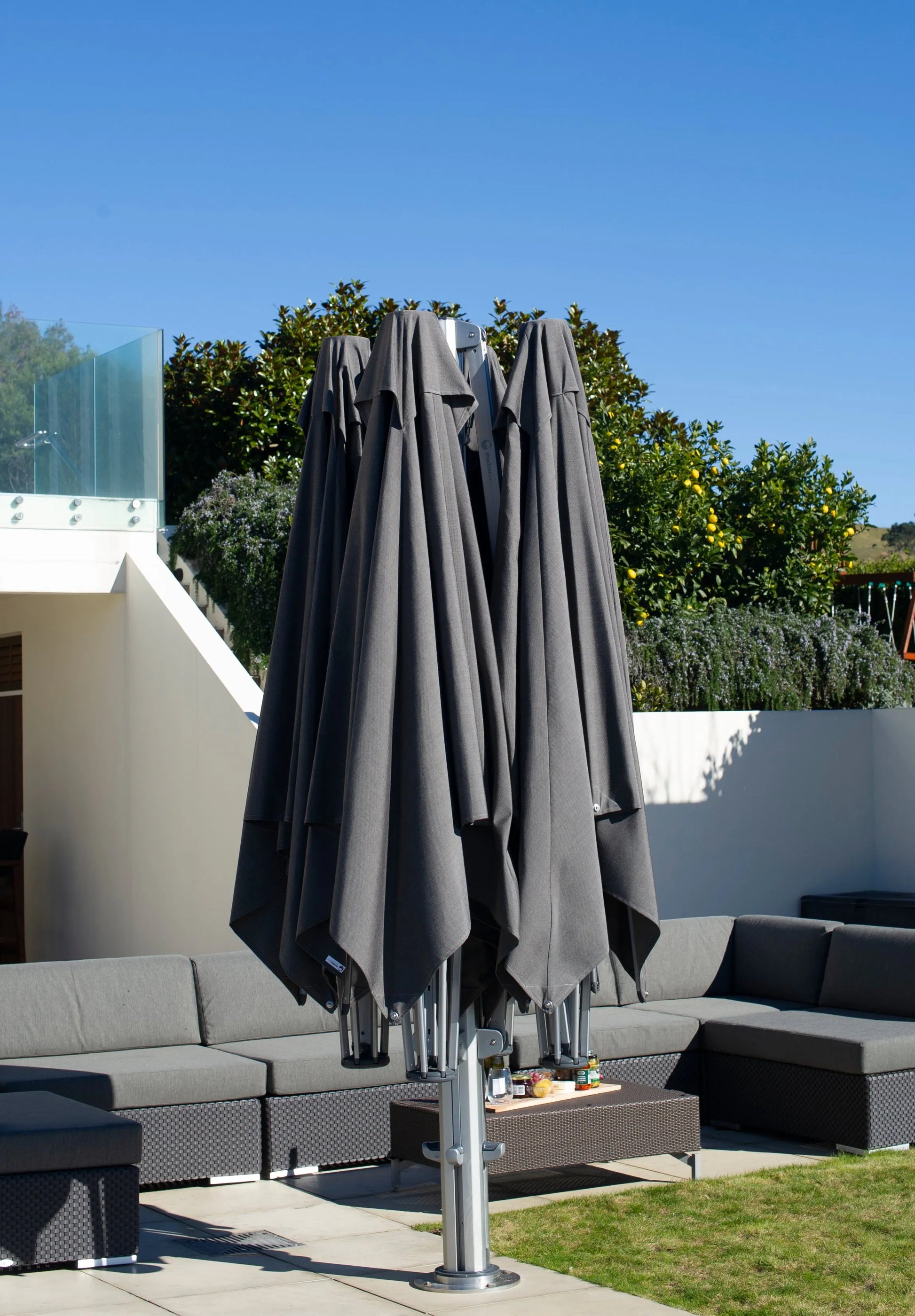 SHADOWSPEC UNITY Multi-Canopy Cantilever Umbrella, Pool World Australia