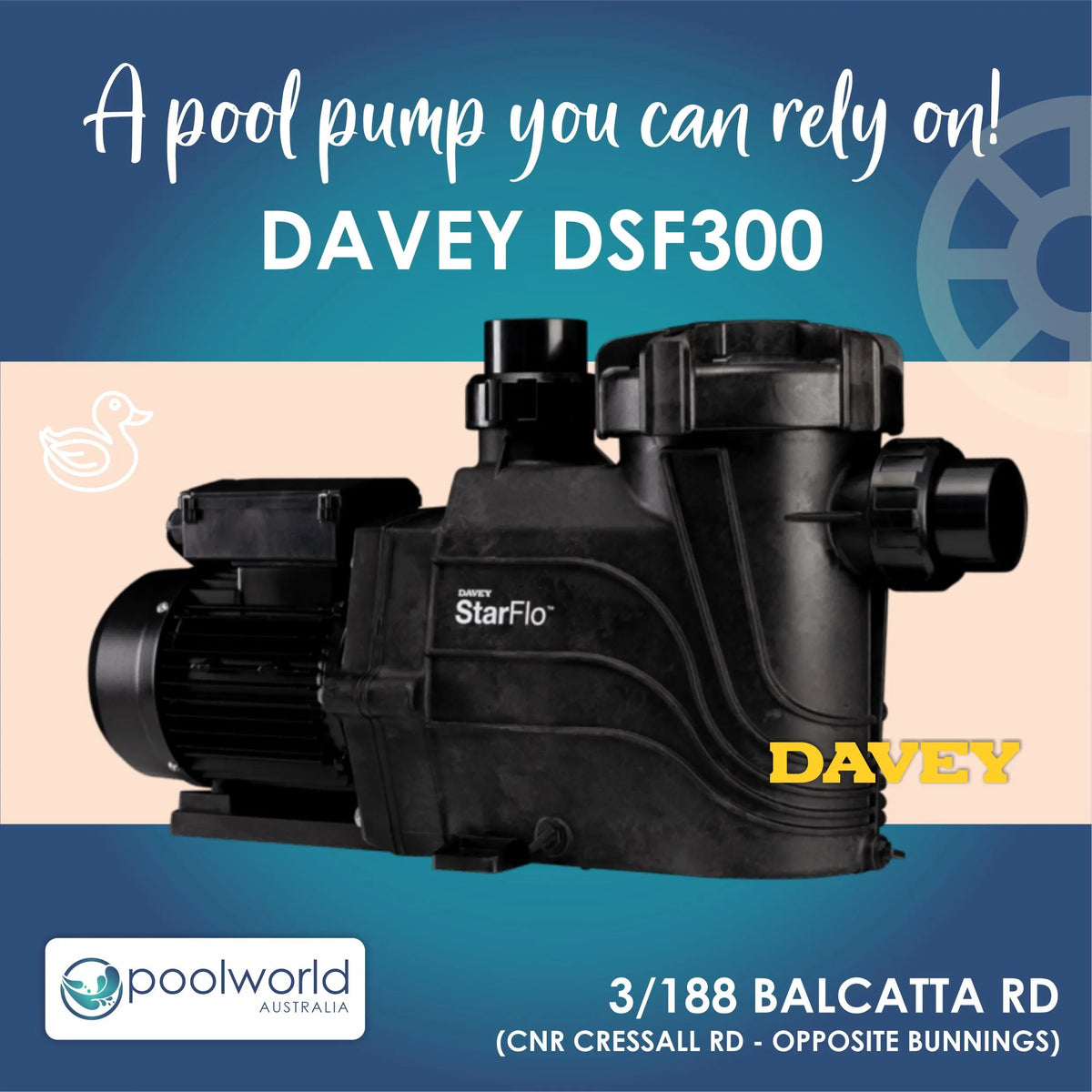 DAVEY DSF POOL PUMPS, Pool World Australia