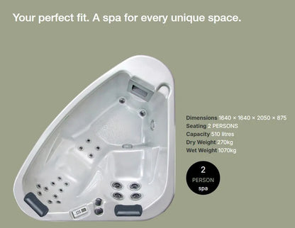 EcoSpace | 2 Person Spa | Sapphire Spas, Pool World Australia