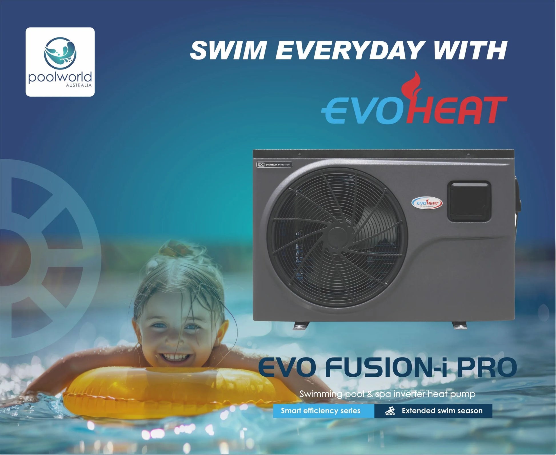 Evo Fusion-i Pro Series Pool Heaters, Pool World Australia