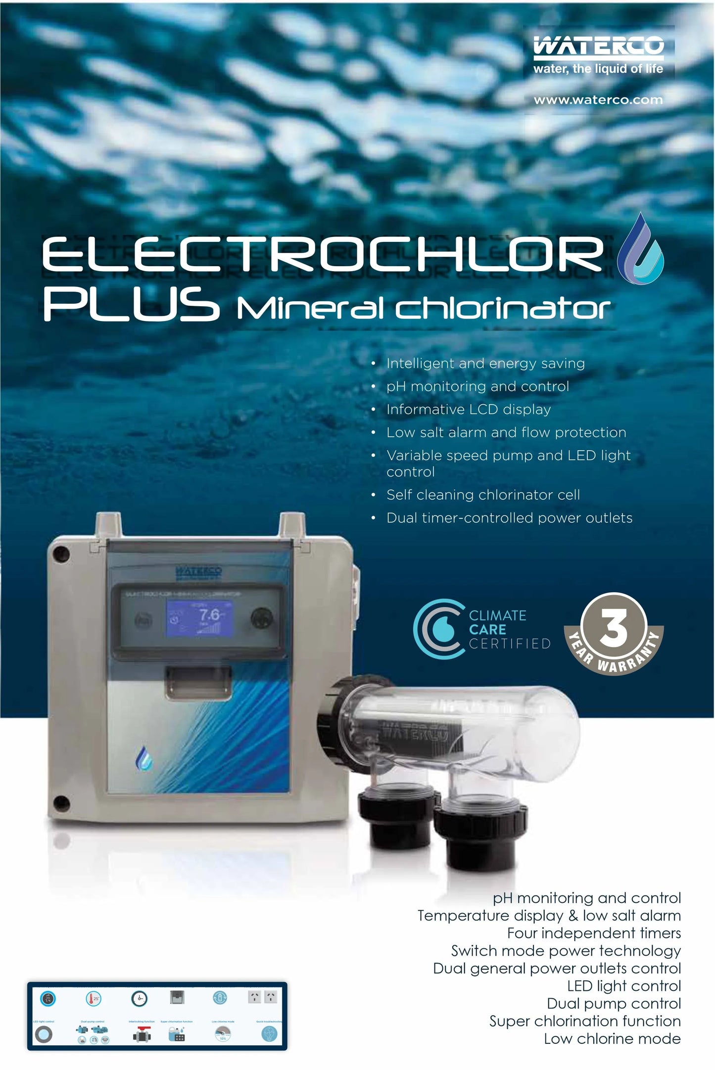 Electrochlor Mineral Plus Chlorinator